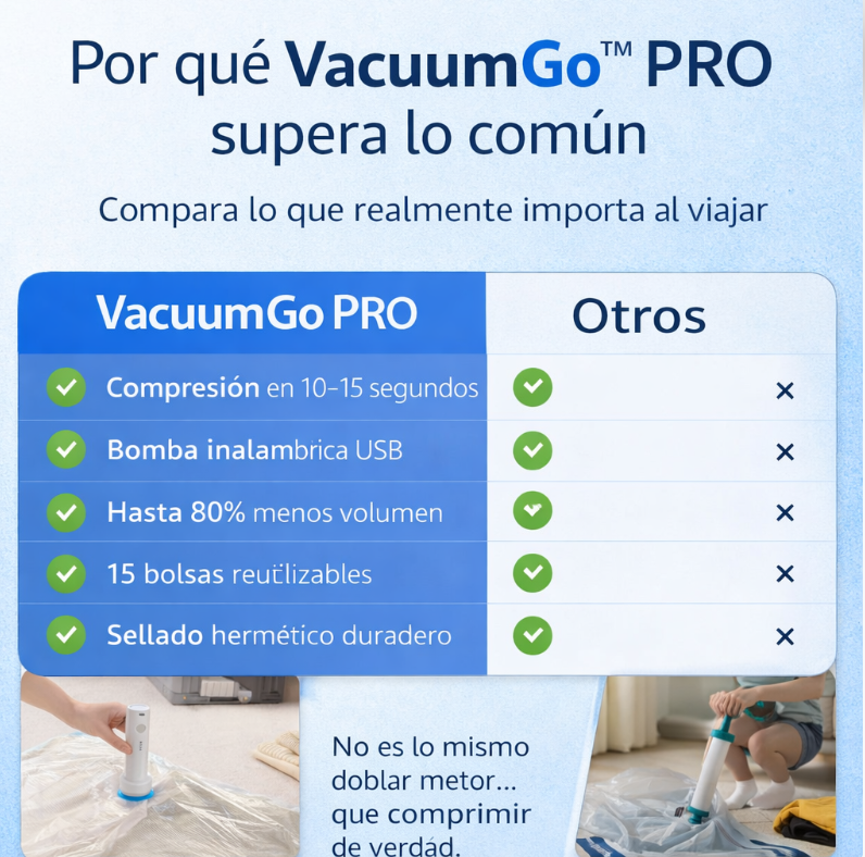VacuumGo™ PRO - Sellador al Vacío Portátil Sin Cables