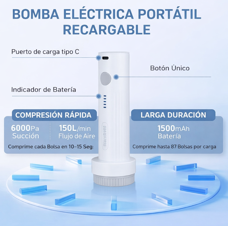 VacuumGo™ PRO - Sellador al Vacío Portátil Sin Cables