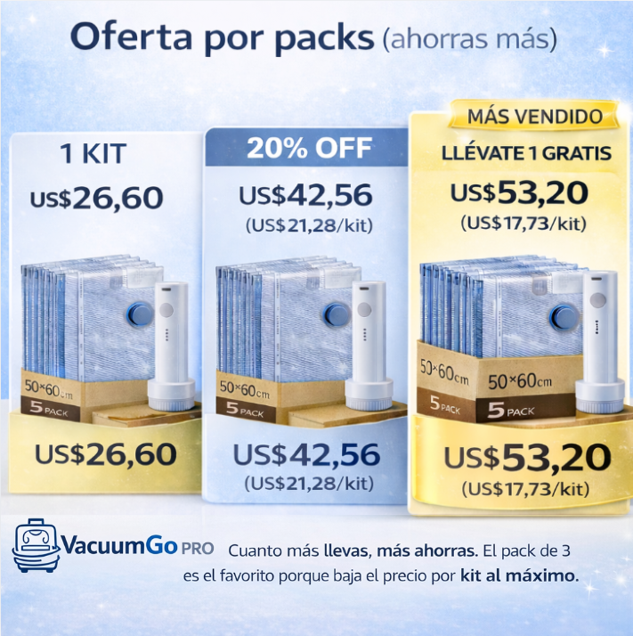 VacuumGo™ PRO - Sellador al Vacío Portátil Sin Cables