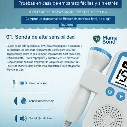 MamaBond™ Monitor Fetal - Tranquilidad y Presencia en Cada Latido